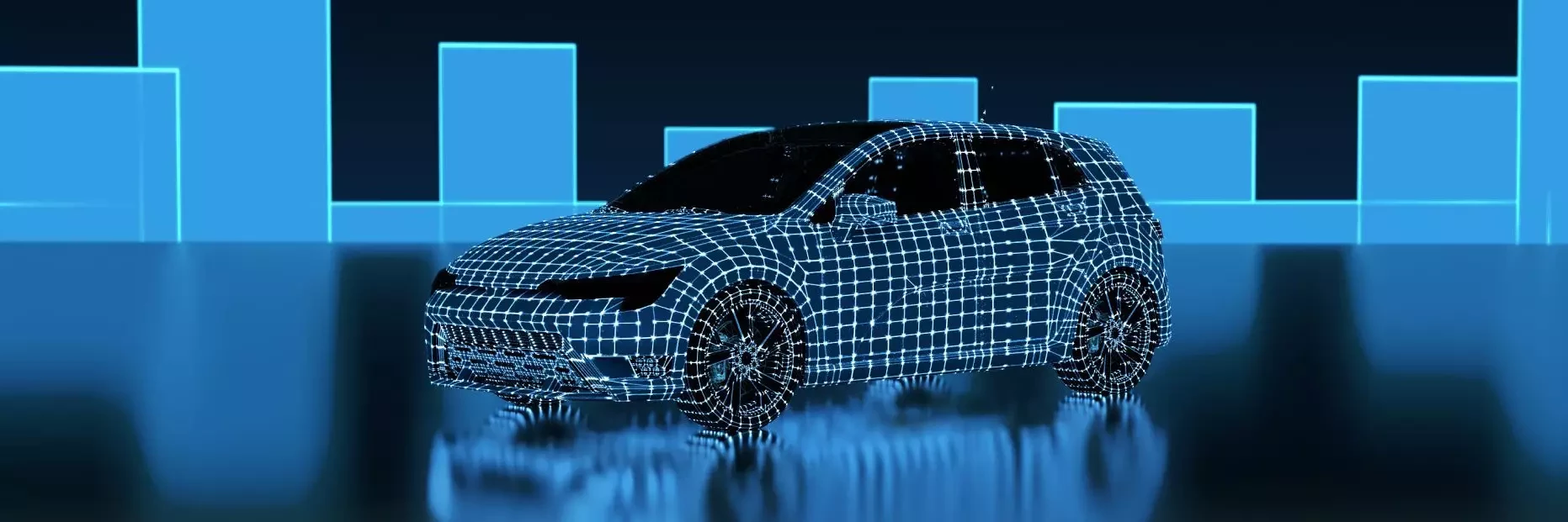 A digitized car represents the automotive sector in which Dürr Consulting offers its services